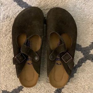 Birkenstock 38 Soft Footbed slip on mule